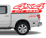 4x4 2 Color Off Road Bedside Vinyl Decals Stickers fits Nissan Titan King Crew Cab LE SE