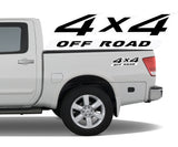 4x4 2 Color Off Road Bedside Vinyl Decals Stickers fits Nissan Titan King Crew Cab LE SE