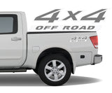 4x4 2 Color Off Road Bedside Vinyl Decals Stickers fits Nissan Titan King Crew Cab LE SE