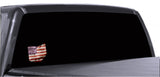 Ohio Distressed Tattered Subdued USA American Flag Vinyl Sticker