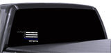 Oklahoma Distressed Subdued US Flag Thin Blue Line/Thin Red Line/Thin Green Line Sticker. Support Police/Firefighters/Military