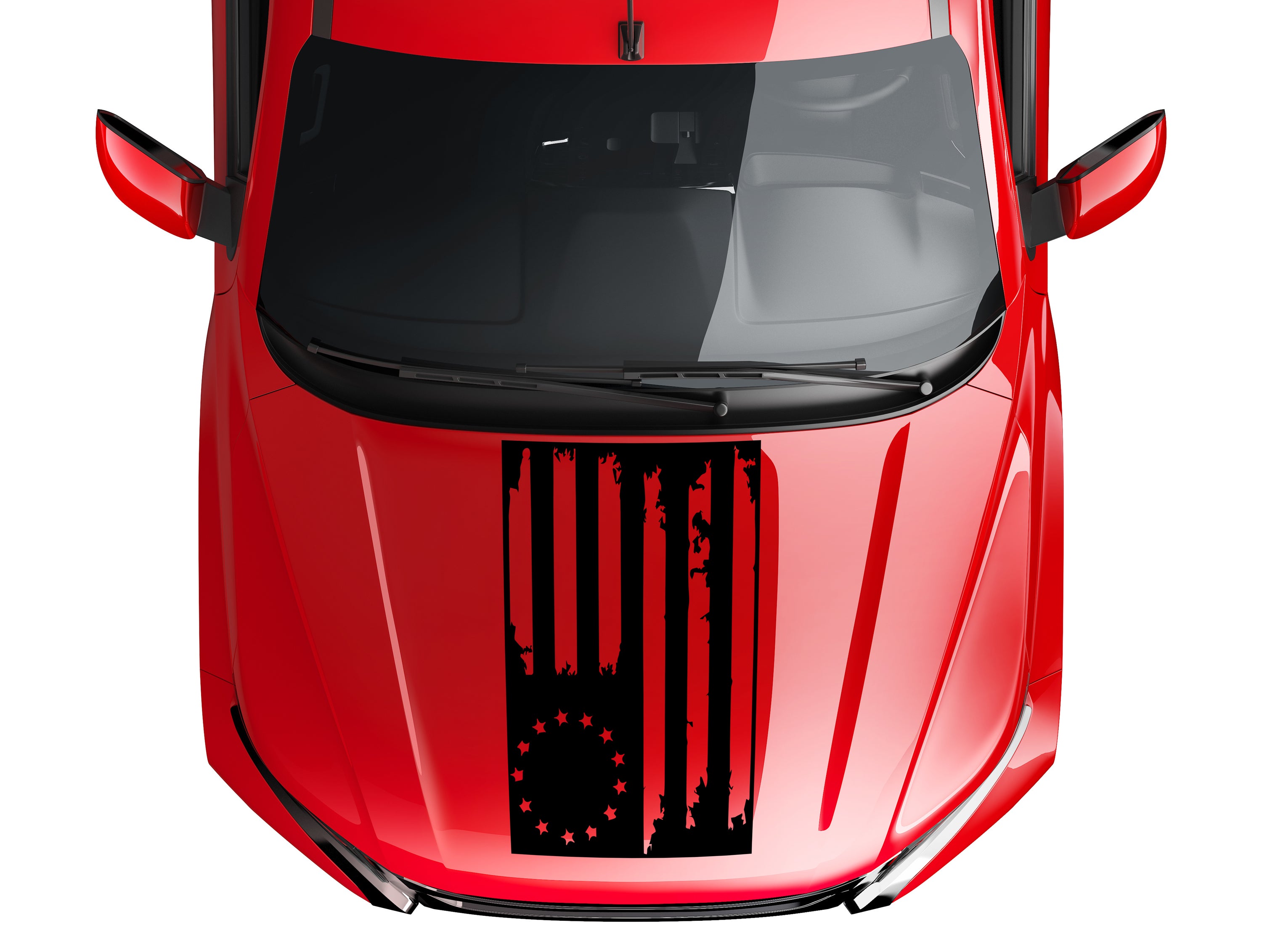 Hood American Flag Vinyl Decal