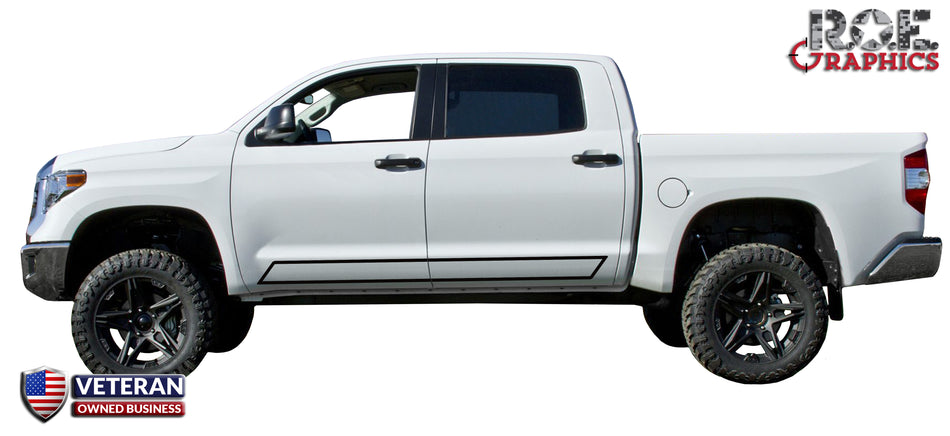 Door stripe Kit Decals Vinyl Stickers Bedside Set: fits Toyota Tundra trucks