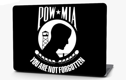 POW/MIA Flag Vinyl Laptop Computer Skin Sticker Decal Wrap Macbook Various Sizes