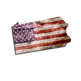 Pennsylvania Distressed Tattered Subdued USA American Flag Vinyl Sticker