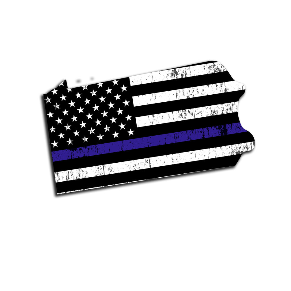 Pennsylvania Distressed Subdued US Flag Thin Blue Line/Thin Red Line/Thin Green Line Sticker. Support Police/Firefighters/Military