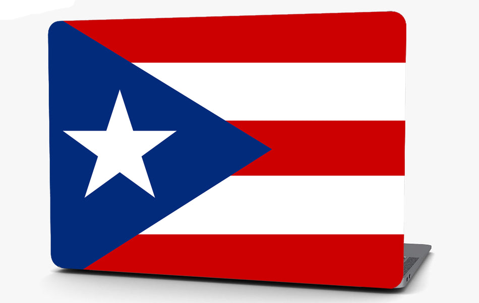 Puerto Rico Flag Vinyl Laptop Computer Skin Sticker Decal Wrap Macbook Various Sizes