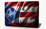 Puerto Rico Flag Waving Vinyl Laptop Computer Skin Sticker Decal Wrap Macbook Various Sizes