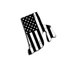 Rhode Island Distressed Subdued US Flag Thin Blue Line/Thin Red Line/Thin Green Line Sticker. Support Police/Firefighters/Military