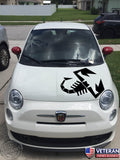 23" Fiat Abarth Scorpion Hood Decal for Abarth, 500 2010-2015