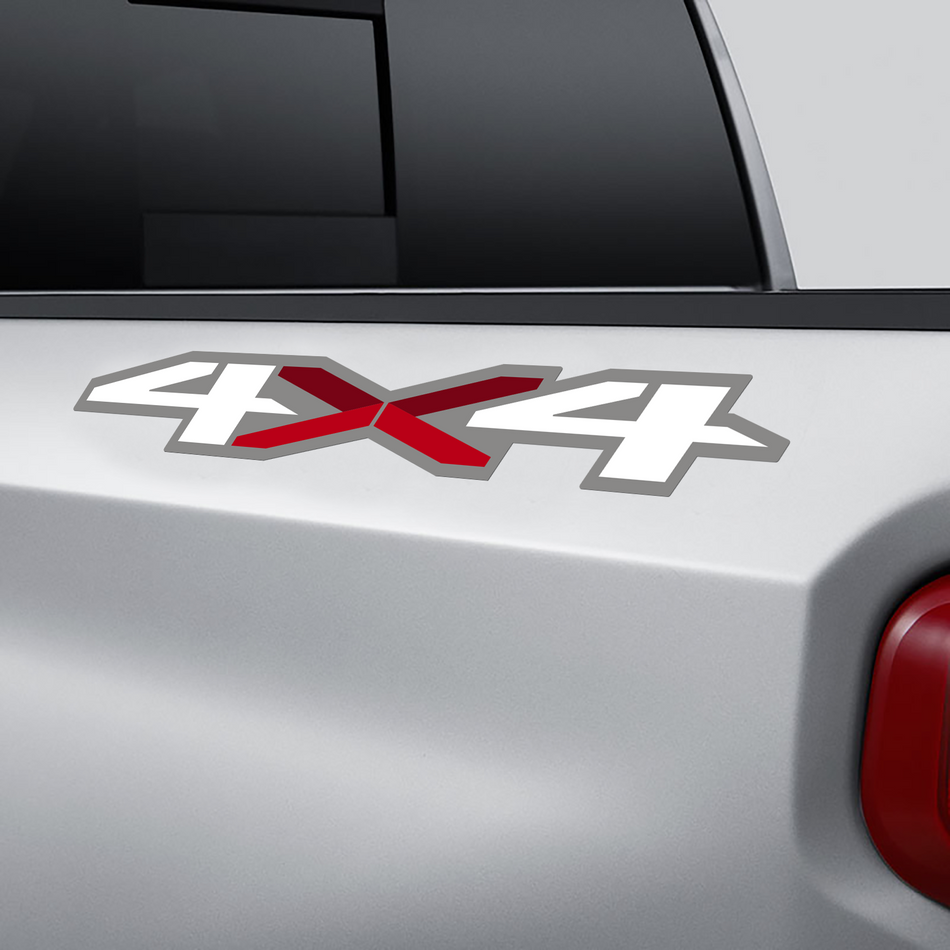 2 Color 4x4 Bedside Vinyl Decals Fits 2019 Chevy Silverado