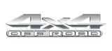 Silver 3D 4x4 Off Road Bedside Vinyl Decals  Dodge Ram 1500 2500 3500 