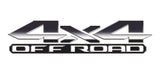 Steel 3D 4x4 Off Road Bedside Vinyl Decals  Dodge Ram 1500 2500 3500 