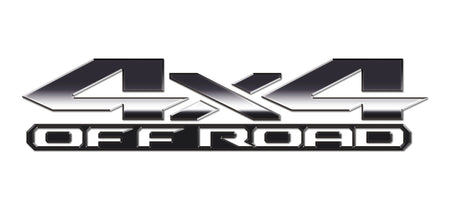 Steel 3D 4x4 Off Road Bedside Vinyl Decals  Dodge Ram 1500 2500 3500 