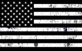 Subdued US Flag Universal RV Camper or 5th Wheel Window 50/50 Perforated Vinyl Decal