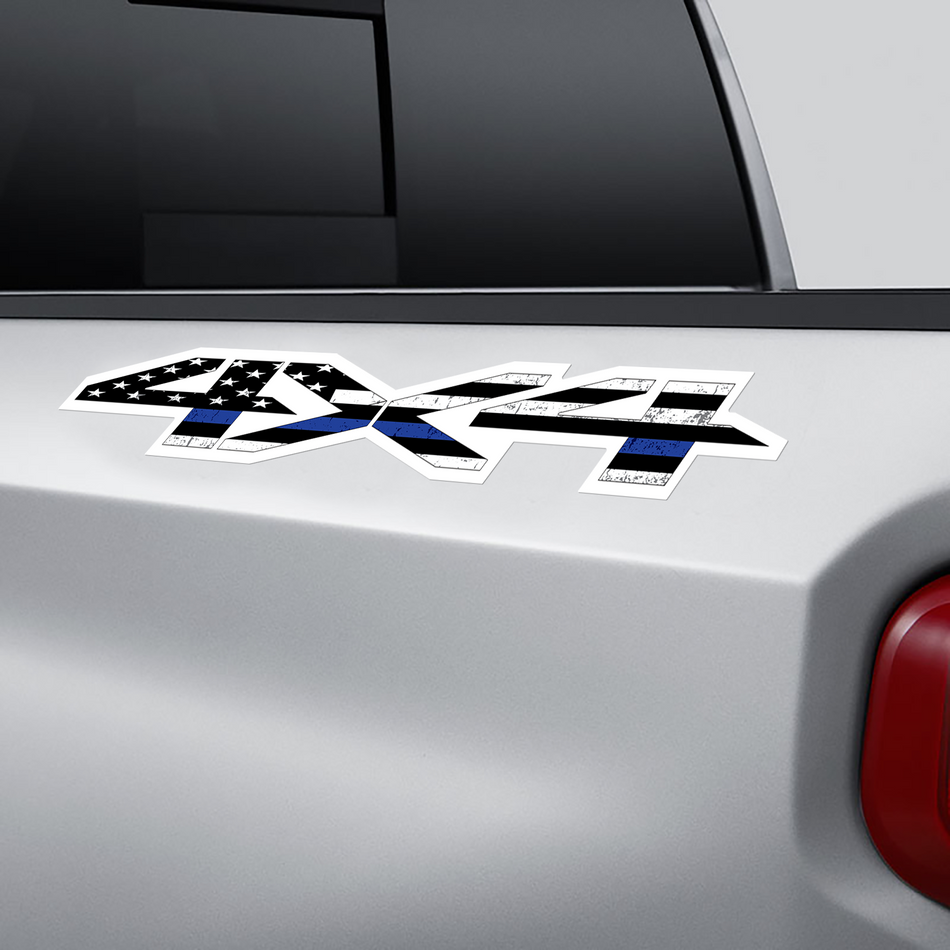 American Flag 4x4 Bedside Vinyl Decals Fits 2019 Chevy Silverado