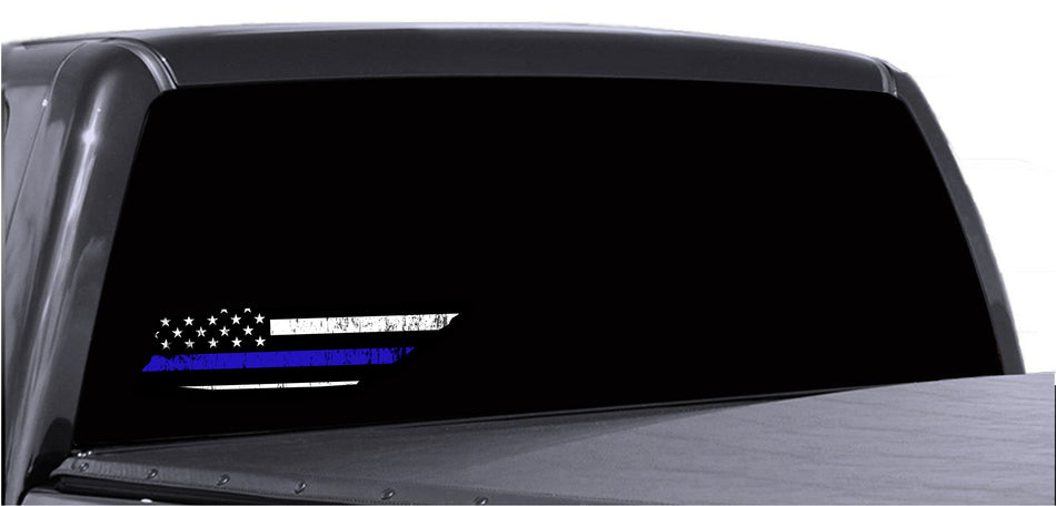 Tennessee Distressed Subdued US Flag Thin Blue Line/Thin Red Line/Thin Green Line Sticker. Support Police/Firefighters/Military