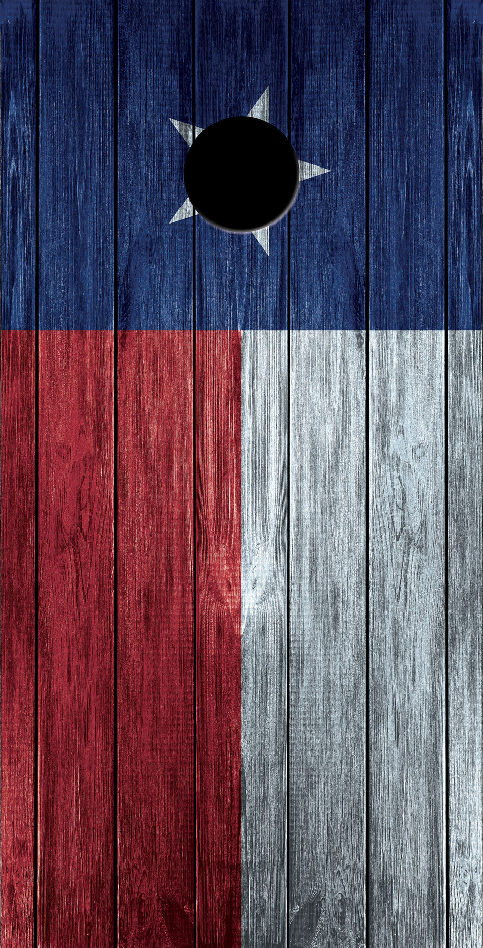 Texas Flag Custom Cornhole Vinyl Wrap