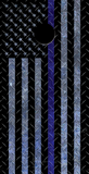 American Flag TBL Thin Blue Line Diamond Plate Custom Vinyl Cornhole Wrap