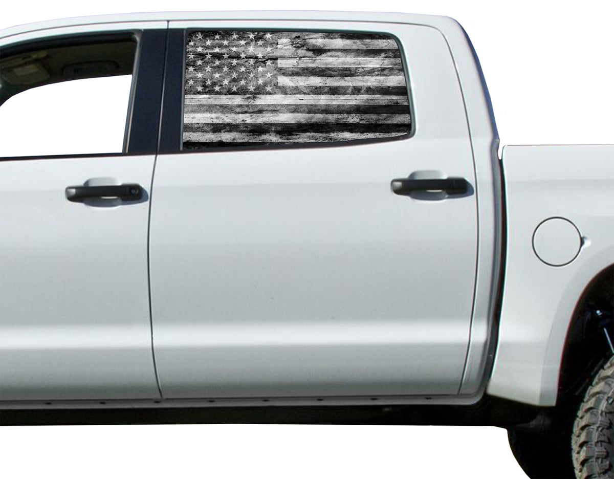 perforated window decals for cars and trucks