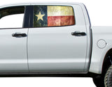 Universal Texas State Flag Window Tint Perforated Vinyl Fits: Trucks Ford Ram Chevy Nissan Toyota