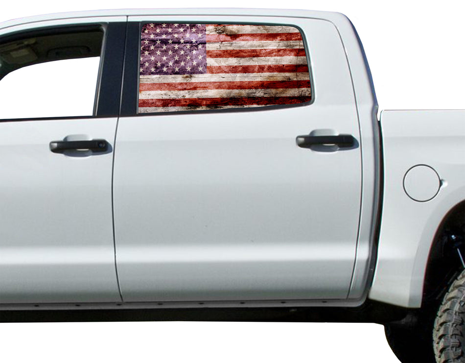 perforated window decals for cars and trucks