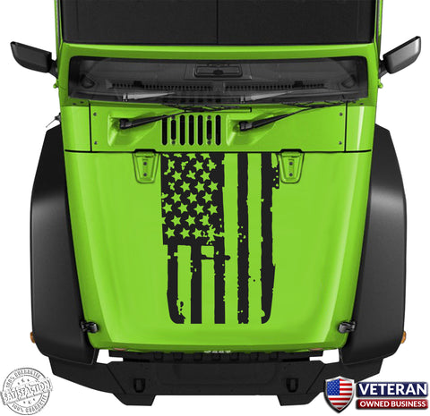 Jeep Hood Blackout Vinyl Decal