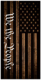 We the People American Flag wood Custom Cornhole Vinyl Wrap