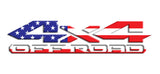 4x4 Off Road 3D Patriotic Bedside Vinyl Decals Fits New Dodge Ram 1500 2500 3500 Power Wagon
