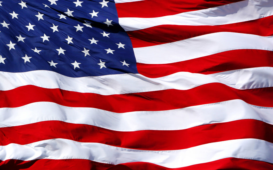 Waving American Flag Universal RV Camper or 5th Wheel Window 50/50 Perforated Vinyl Decal