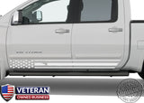 Universal Distressed American Flag Door Runner Set Vinyl Decal Set: Fits Any Dodge Ram Ford Chevy Nissan Toyota