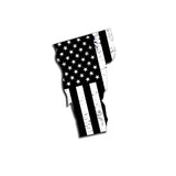 Vermont Distressed Subdued US Flag Thin Blue Line/Thin Red Line/Thin Green Line Sticker. Support Police/Firefighters/Military
