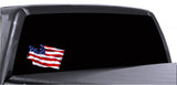Washington Waving USA American Flag. Patriotic Vinyl Sticker