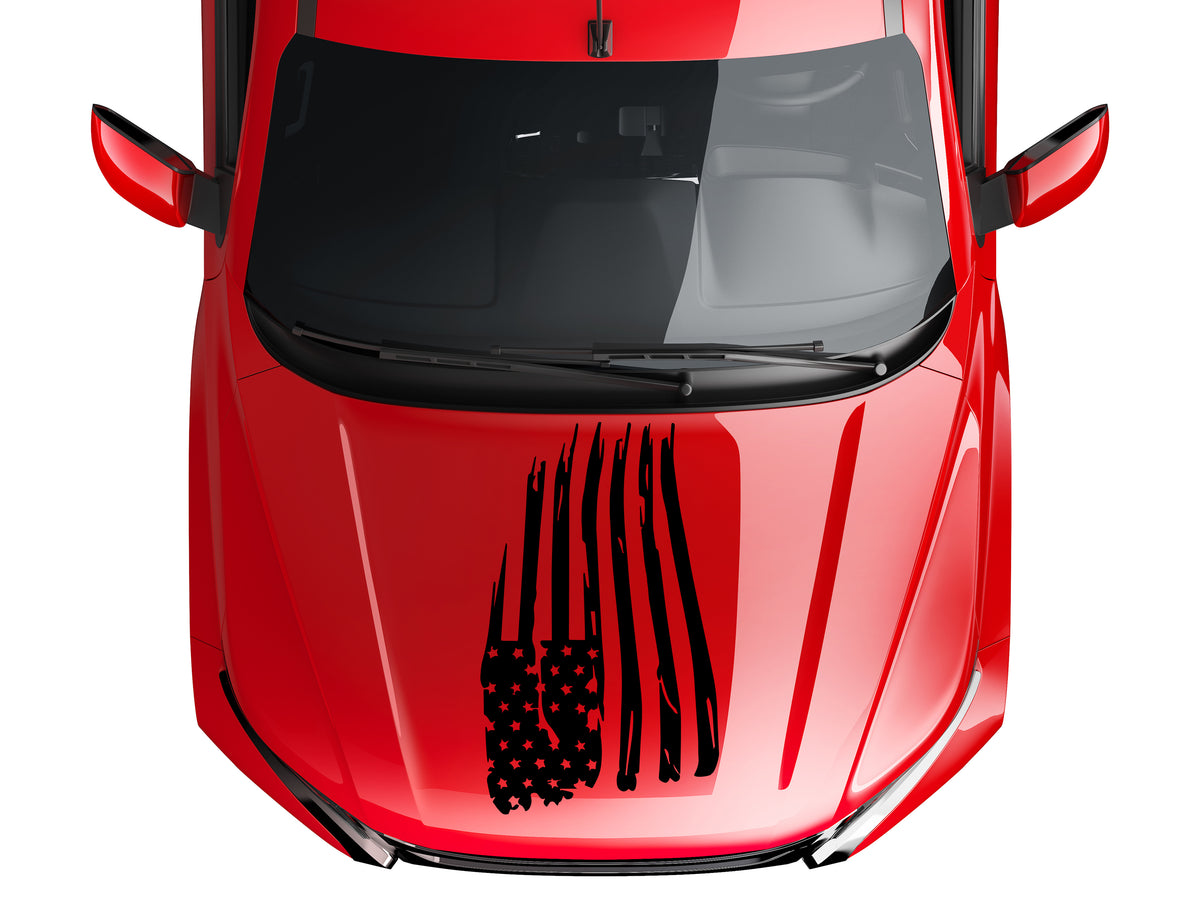 Jeep Hood Blackout Vinyl Decal