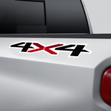 2 Color 4x4 Bedside Vinyl Decals Fits 2019 Chevy Silverado