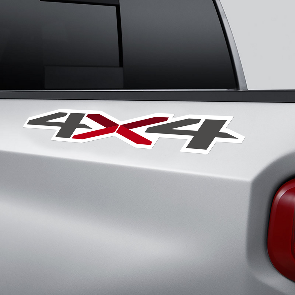 2 Color 4x4 Bedside Vinyl Decals Fits 2019 Chevy Silverado