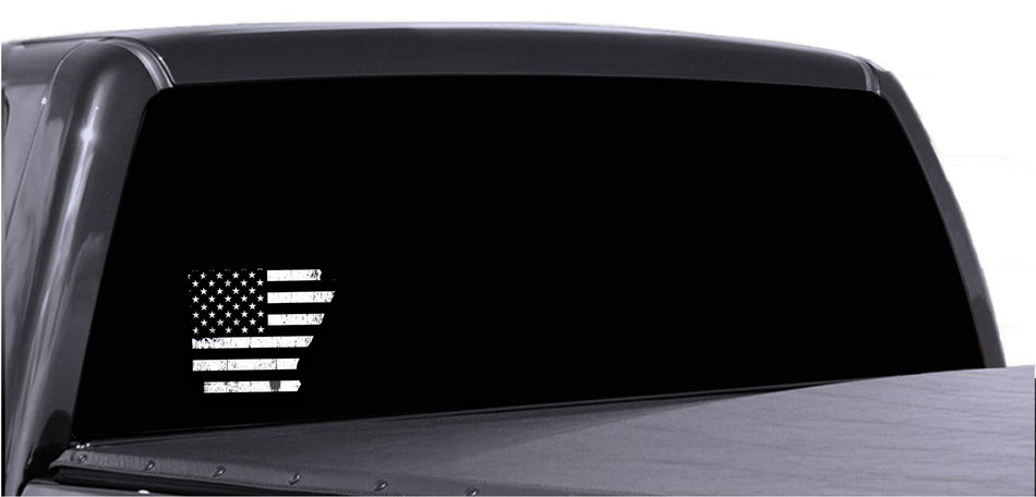 Arkansas State Distressed Subdued US Flag decal AR Various Sizes Available