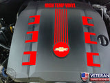 CHEVY CAMARO V6 ENGINE COVER ACCENT DECALS ACCESSORY 2010 2011 2012 2013 2014-0053