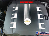 CHEVY CAMARO V6 ENGINE COVER ACCENT DECALS ACCESSORY 2010 2011 2012 2013 2014-0053