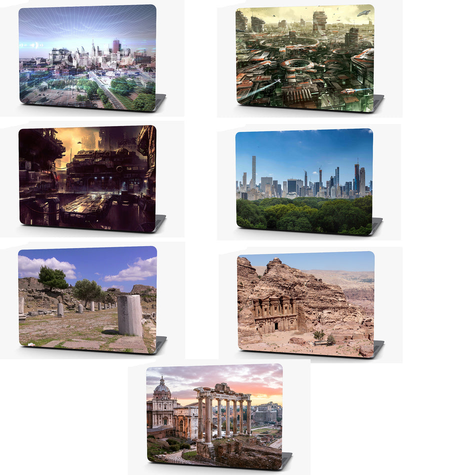Digital City Vinyl Laptop Computer Skin Sticker Decal Wrap Macbook Various Sizes