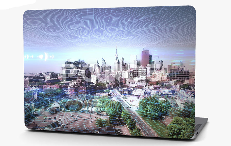 Digital City Vinyl Laptop Computer Skin Sticker Decal Wrap Macbook Various Sizes