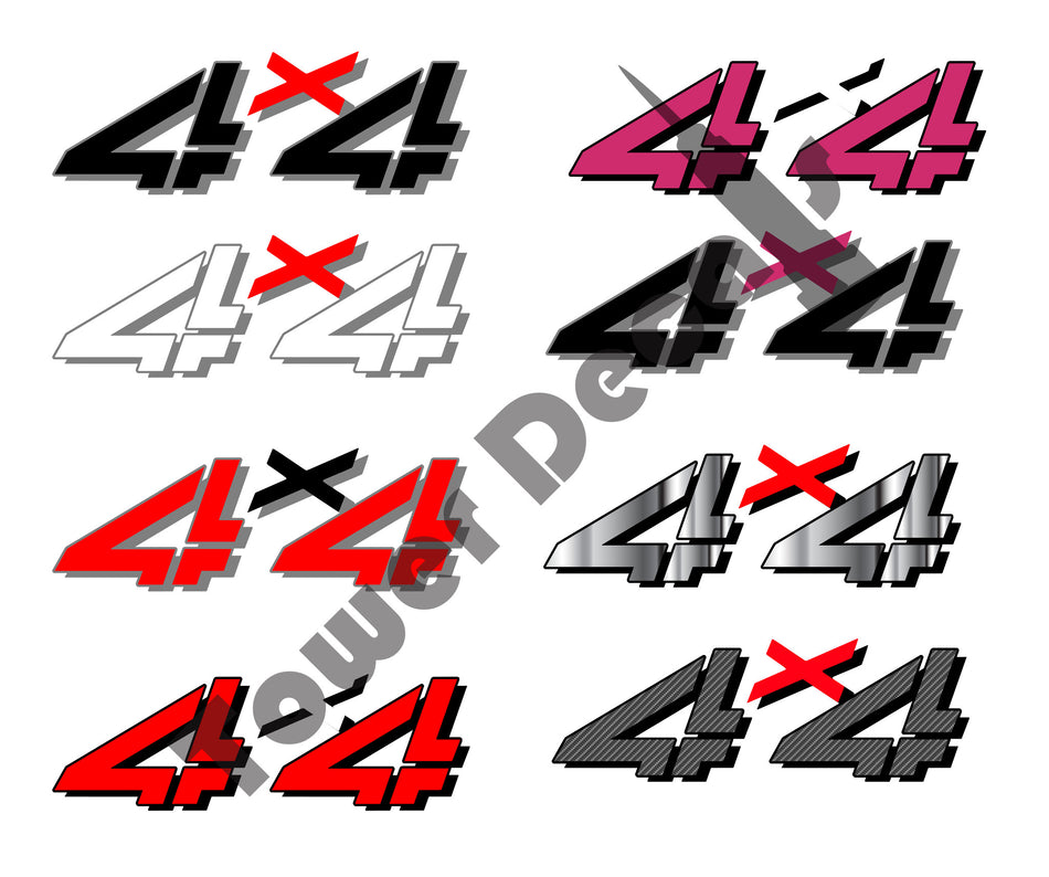 4x4 Truck Bedside Vinyl Decal fits: Chevrolet Silverado GMC Sierra HD Off Road