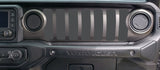 Dash grill decal Fits: 2018 & up Jeep Wrangler JL JT Sport MOAB Sahara Altitude
