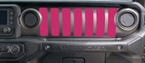 Dash grill decal Fits: 2018 & up Jeep Wrangler JL JT Sport MOAB Sahara Altitude