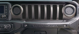 Dash grill decal Fits: 2018 & up Jeep Wrangler JL JT Sport MOAB Sahara Altitude