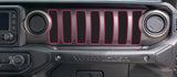 Dash grill decal Fits: 2018 & up Jeep Wrangler JL JT Sport MOAB Sahara Altitude