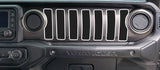 Dash grill decal Fits: 2018 & up Jeep Wrangler JL JT Sport MOAB Sahara Altitude