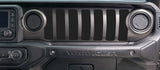 Dash grill decal Fits: 2018 & up Jeep Wrangler JL JT Sport MOAB Sahara Altitude