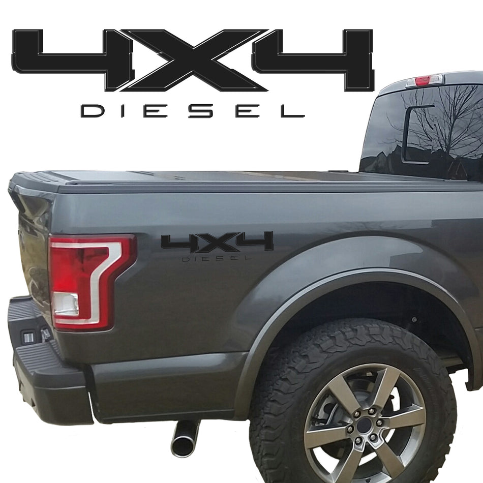 4X4 DIESEL BEDSIDE VINYL DECAL FIT FORD TRUCKS 2008-2017 F250 F350 SUPER DUTY 0009