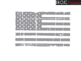 American Flag Distressed Grunge Hood Flag Vinyl Decal 0127